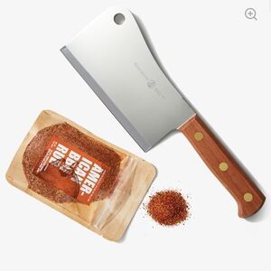 Bespoke Messermeister Post Carnivore Meat Cleaver, SS, Wooden Handle. Sold Out!